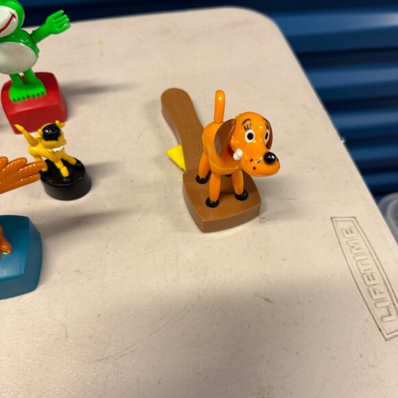 Vintage Push Puppet Toy Collection Set Of 7 Characters - Picture 4 of 9